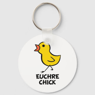Euchre Chick Schlüsselanhänger
