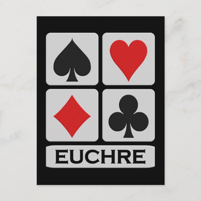 Euchre Postkarte (Vorderseite)