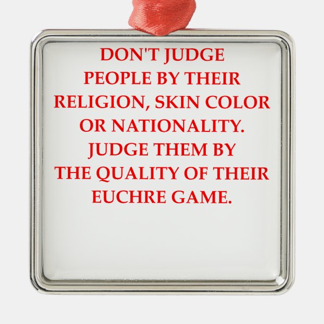 EUCHRE SILBERNES ORNAMENT (Vorne)