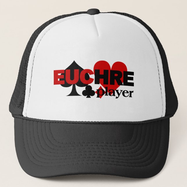 Euchre-Spielerhut Truckerkappe (Vorderseite)