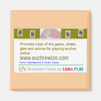 Euchrewier-Visitenkarte Magnet