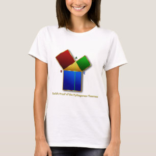 Euclids Beweis des pythagoräischen Theorems T-Shirt