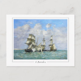 Eugène Boudin #69-2 - Fine Art Postcard Postkarte