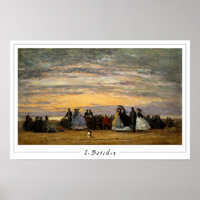 Eugène Boudin Affiche d'art Zedign #5 (Devant)