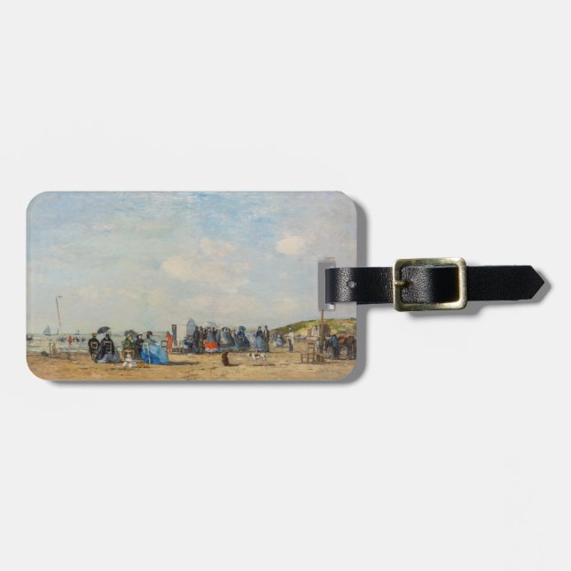 Eugene Boudin - Ansammlung am Strand Gepäckanhänger (Vorderseite horizontal)