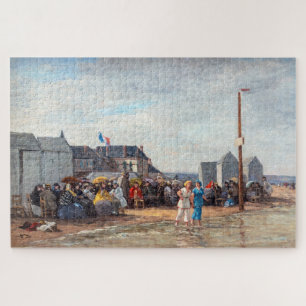 Eugene Boudin - Bathing Time at Trouville