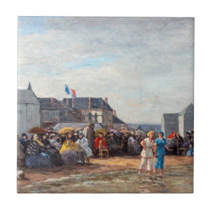 Eugene Boudin - Bathing Time at Trouville Fliese