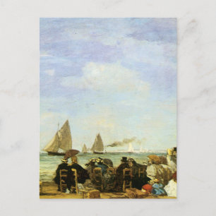 Eugene Boudin Beach at Trouville Postkarte