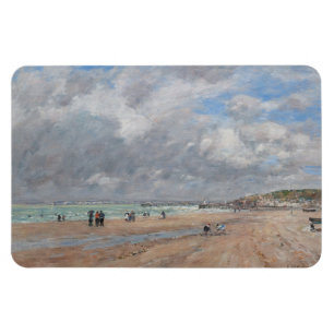 Eugene Boudin - Der Strand von Deauville Magnet