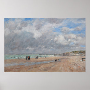 Eugene Boudin - Der Strand von Deauville Poster