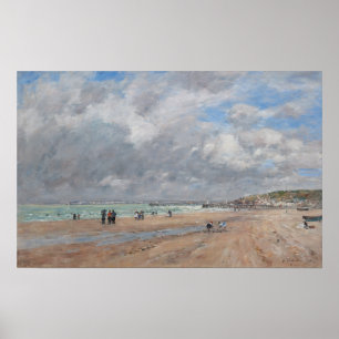 Eugene Boudin - Der Strand von Deauville Poster