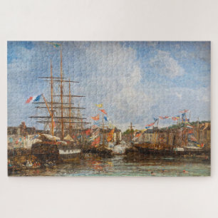 Eugene Boudin - Festival im Hafen von Honfleur