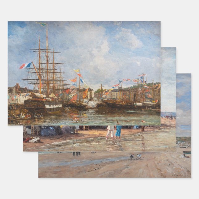Eugene Boudin - Masterpiece Selection Geschenkpapier Set (Set)