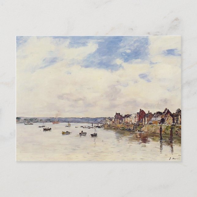 Eugene Boudin - The Rocks at Saint-Vaast-la-Hougue Postkarte (Vorderseite)