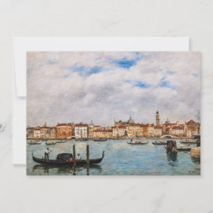 Eugene Boudin - Venedig, Riva degli Schiavoni Dankeskarte