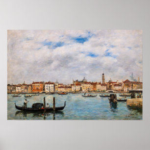 Eugene Boudin - Venedig, Riva degli Schiavoni Poster