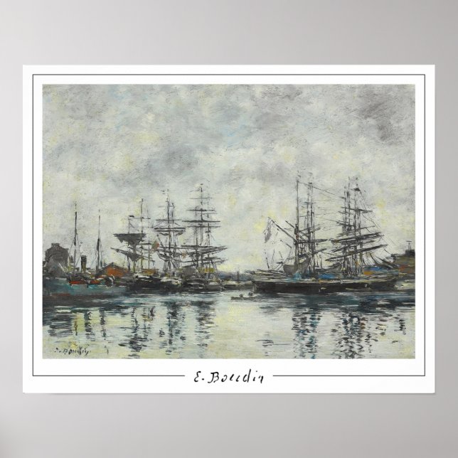 Eugène Boudin Zedign Affiche d'art #217-2 (Devant)