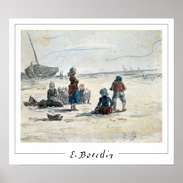 Eugène Boudin Zedign Art Poster #4 (Vorne)