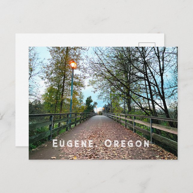 Eugene, carte postale de l'Oregon (Devant / Derrière)
