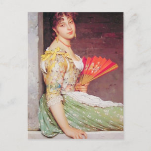 Eugene de Blaas-Daydreaming Postkarte