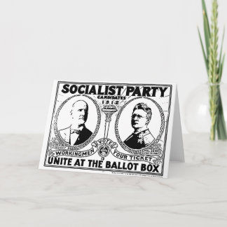 Eugene Debs Kampagnen-Plakat-Gruß-Karte Karte