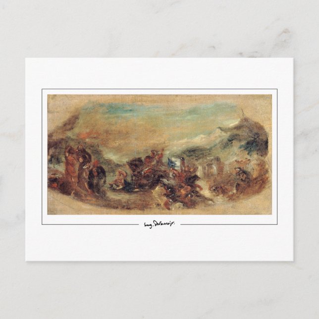 Eugène Delacroix #517 - Fine Art Postcard Postkarte (Vorderseite)