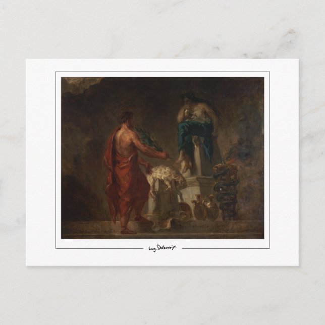 Eugène Delacroix #684 - Fine Art Postcard Postkarte (Vorderseite)