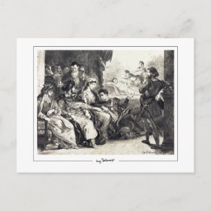 Eugène Delacroix #87 - Fine Art Postcard Postkarte