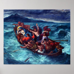 Eugène Delacroix Christus schlafend während des Poster