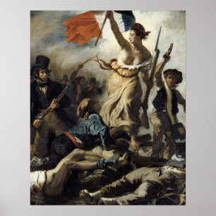 Eugene Delacroix - Freiheit, Führend der Menschen Poster