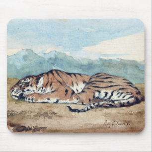 Eugène Delacroix Königstiger Mousepad