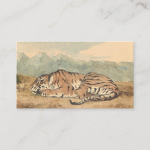 Eugene Delacroix - Königstiger Visitenkarte