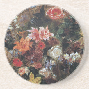 Eugene Delacroix Vintag Bouquet von Blume Getränkeuntersetzer