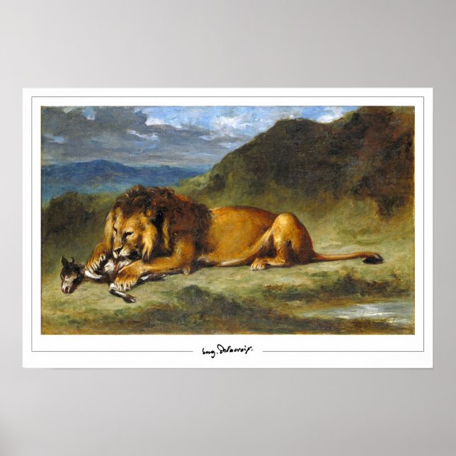 Eugène Delacroix Zedign Art Poster #157 (Vorne)