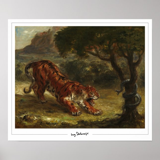 Eugène Delacroix Zedign Art Poster #16 (Vorne)