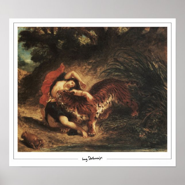 Eugène Delacroix Zedign Art Poster #310 (Vorne)