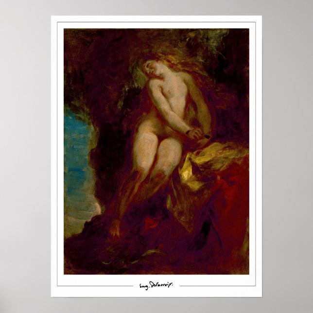 Eugène Delacroix Zedign Art Poster #483 (Vorne)