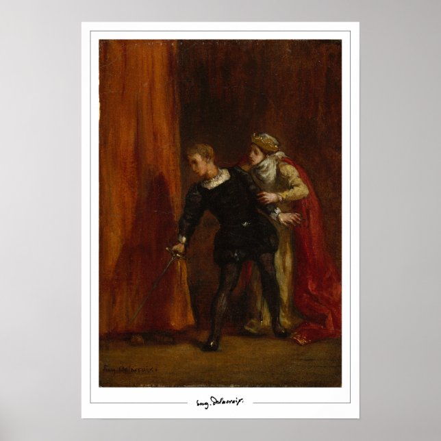 Eugène Delacroix Zedign Art Poster #716 (Vorne)