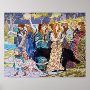 Eugene Grasset - Harmonie Dekoratives Panel Poster