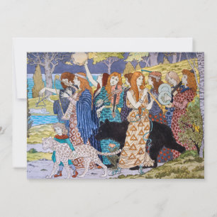 Eugene Grasset - Harmonie-Dekorpanel Einladung