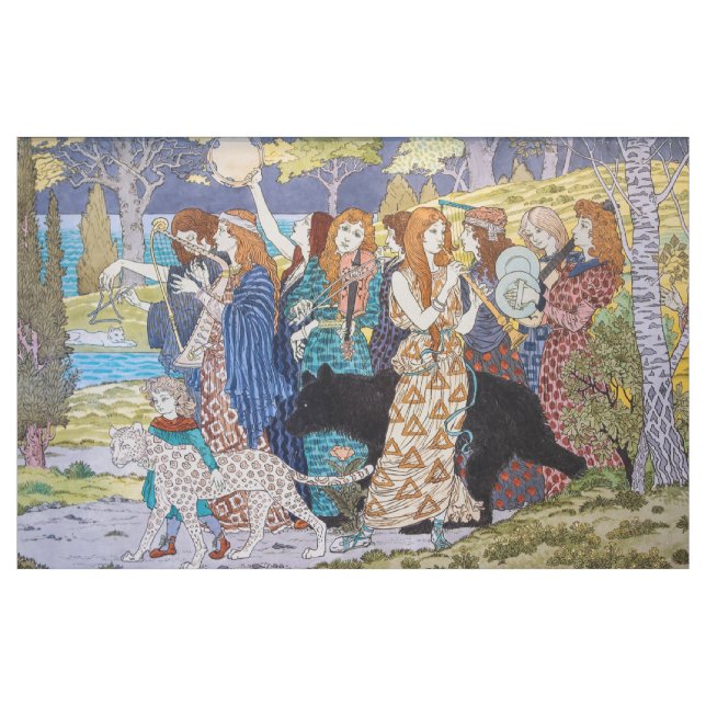 Eugene Grasset - Harmonie Dekorpanel Stoff (Yard (91,4 cm))
