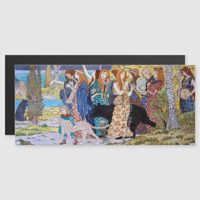 Eugene Grasset - Harmonische Magnetkarte (Vorne/Hinten)