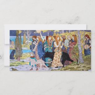 Eugene Grasset - Harmonisches Dekorationspanel Dankeskarte