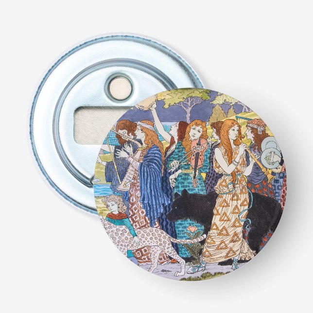 Eugene Grasset - Harmonisches Dekorationspanel Flaschenöffner (Vorderseite)