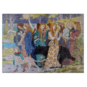 Eugene Grasset - Harmonisches Dekorationspanel Schneidebrett