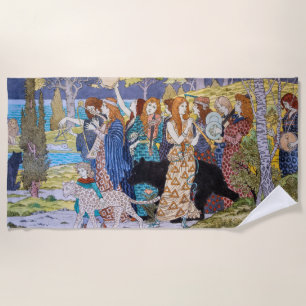 Eugene Grasset - Harmonisches Dekorationspanel Strandtuch