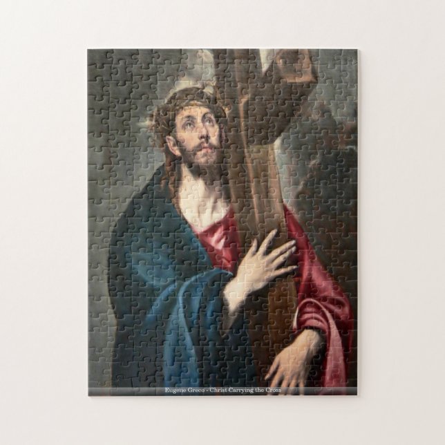 Eugene Greco - Christ portant le puzzle croisé (Vertical)