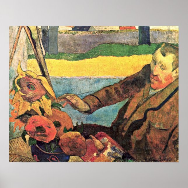Eugene Henri Paul Gauguin - Van Gogh Gemälde Poster (Vorne)