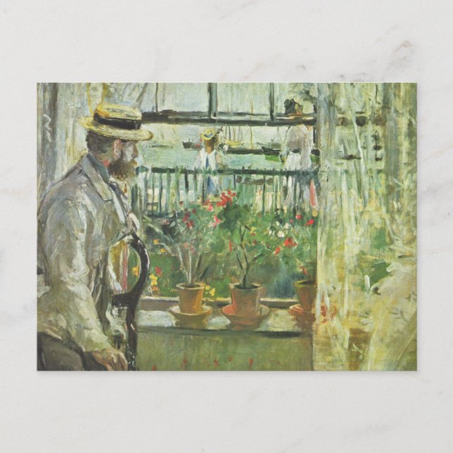 Eugene Manet auf der Isle of Wight, Berthe Morisot Postkarte (Vorderseite)