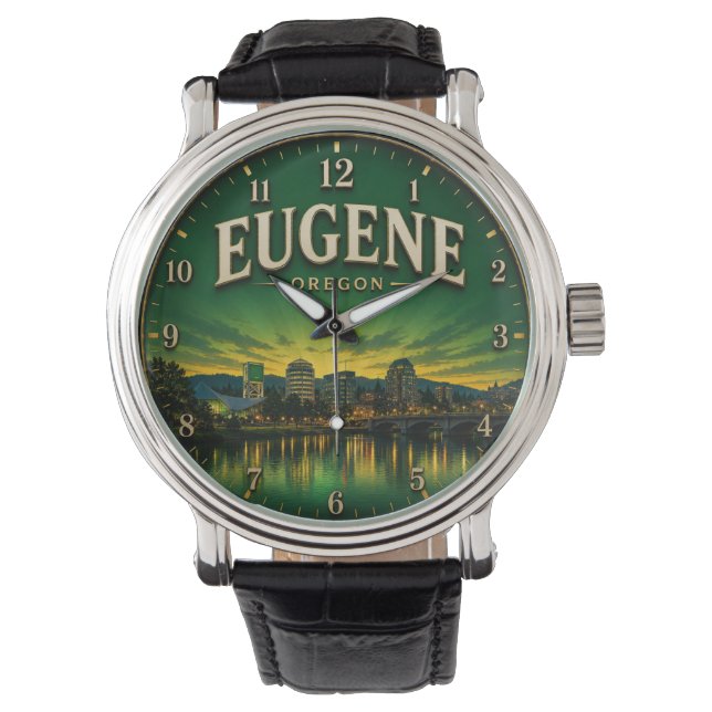 Eugene Oregon Armbanduhr (Vorderseite)